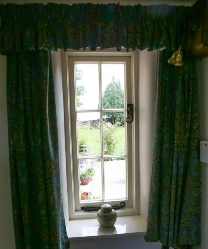 single casement window interior view