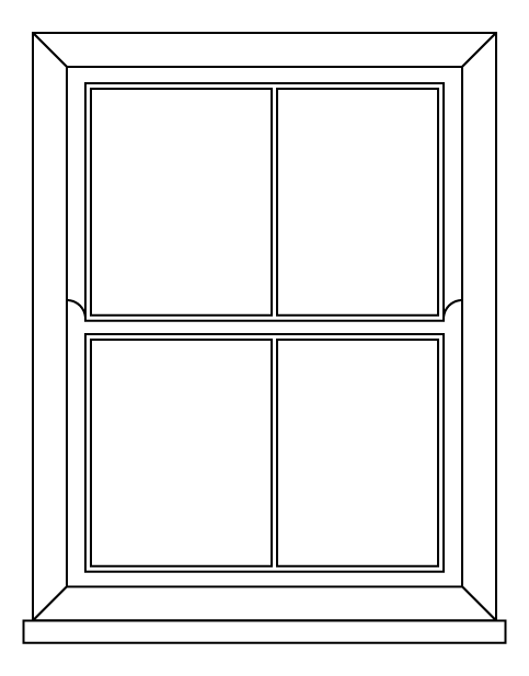 Victorian sliding sash window diagram