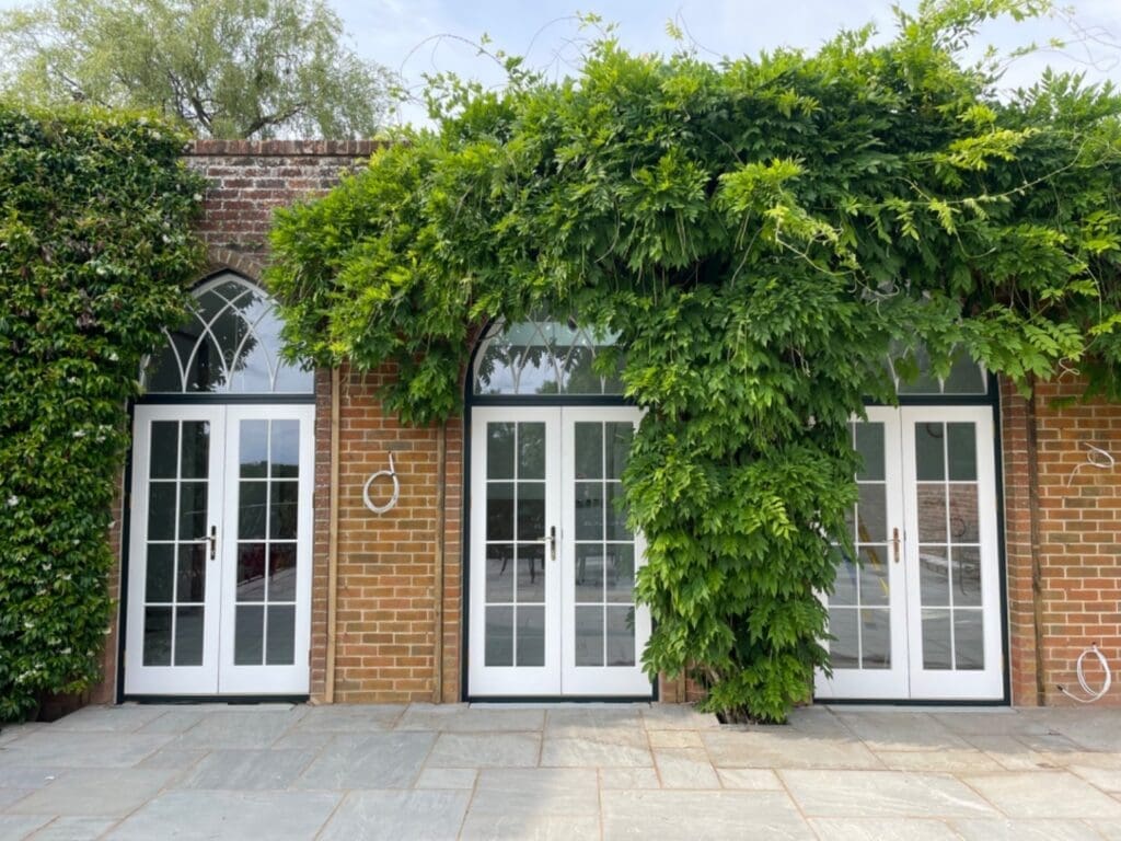 Churchill French doors landvac wysteria brick elevation